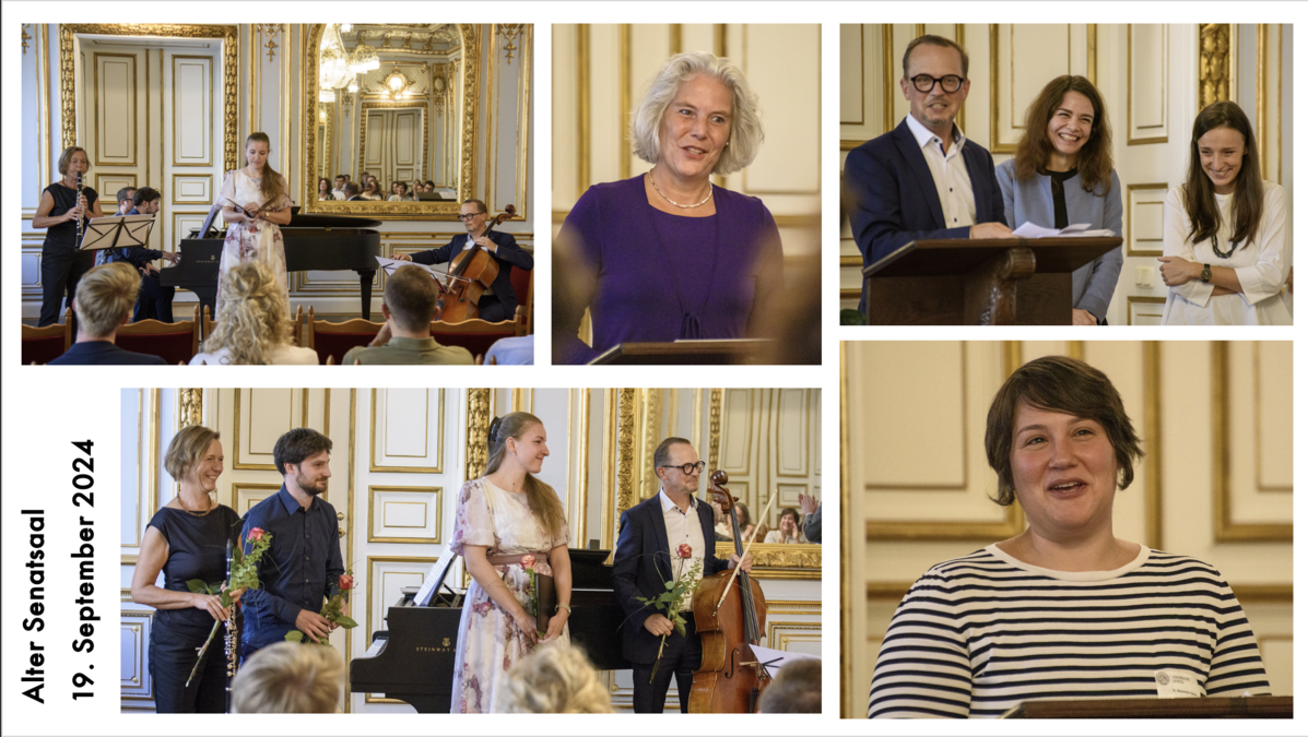 zur Vergrößerungsansicht des Bildes: Impressionen von der Neuaufführung der Kantate im Alten Senatssaal der Universität Leipzig am 19. September 2024. Fotos: Malcolm Johnson