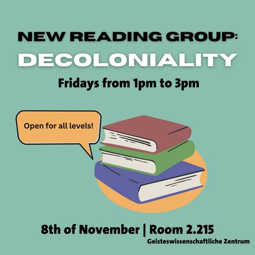 new reading group decoloniality has started frid